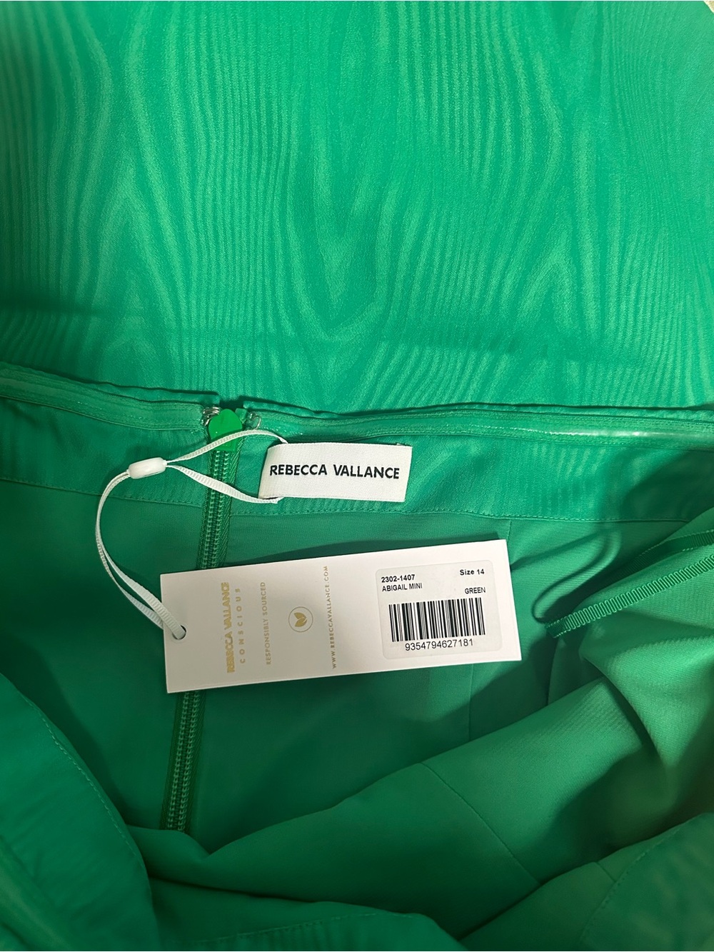 Rebecca Vallance Abigail Crepe Mini Dress in Emerald Green - Picture 6 of 6